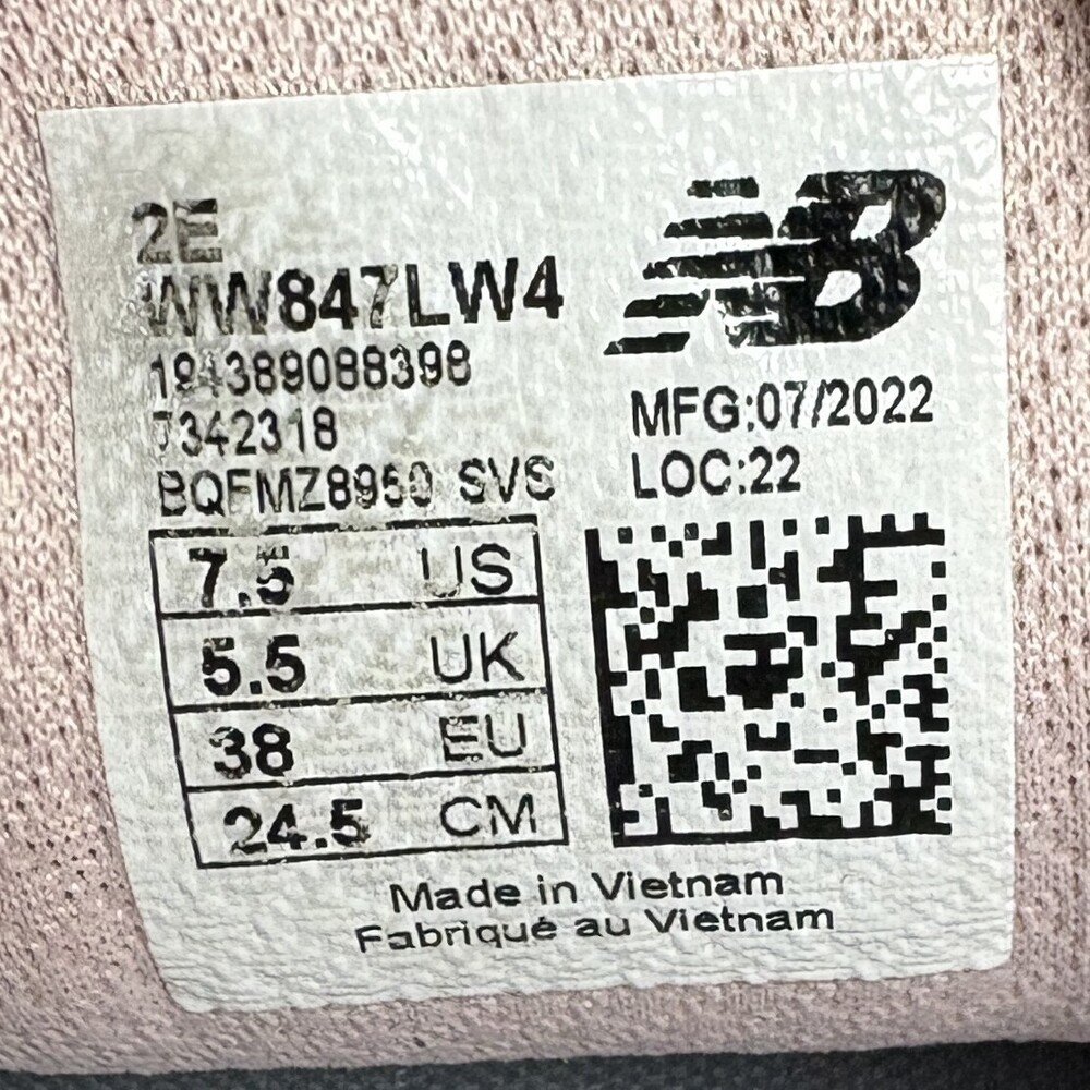New Balance 847 v4 Gray Womens US Size 7.5 Wide EUR 38 WW847LW4 Sneakers - Picture 10 of 10